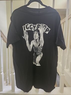 Iggy Pop Graphic Band Tee - Black